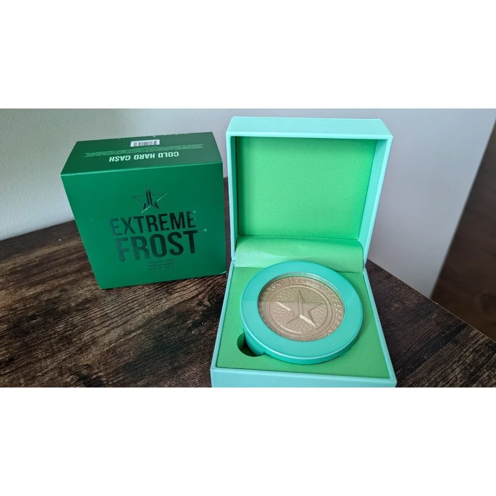 Jeffree Star Extreme Frost Highlighting Powder Cold Hard Cash NIB Gold Shimmer